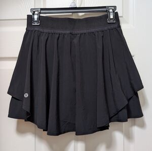 Lululemon Court Rival High Rise Skirt Skort *Tall In Black Size 6